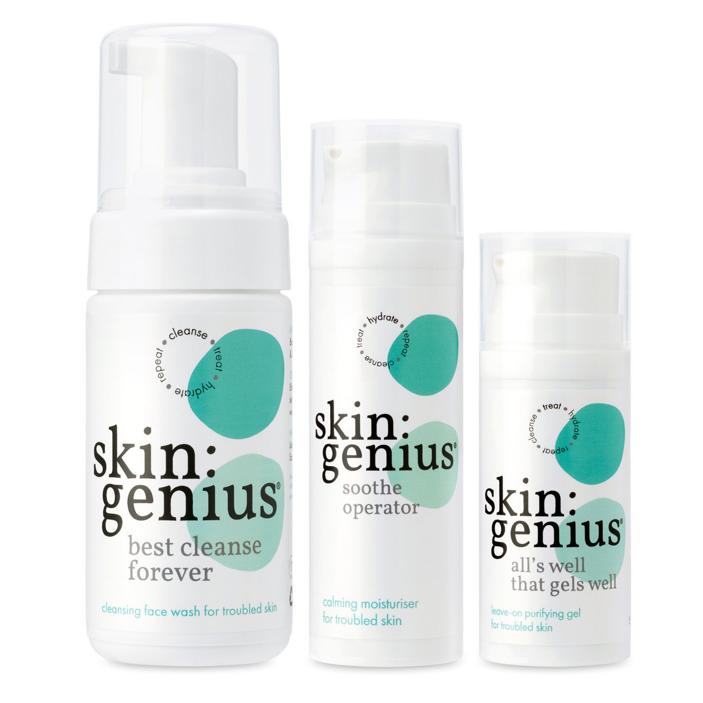 Skin Genius acne treatment skincare set